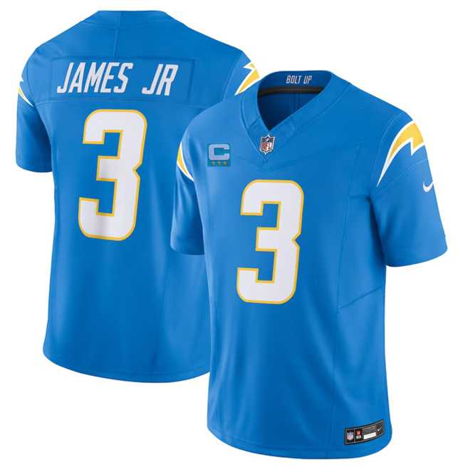 Men & Women & Youth Los Angeles Chargers #3 Derwin James Jr. Light Blue 2023 F.U.S.E. With 3-Star C Patch Vapor Untouchable Limited Football Stitched Jersey